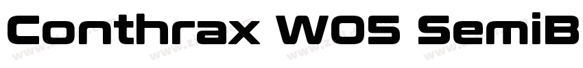 Conthrax W05 SemiBol字体转换 Conthrax W05 SemiBol字体转换